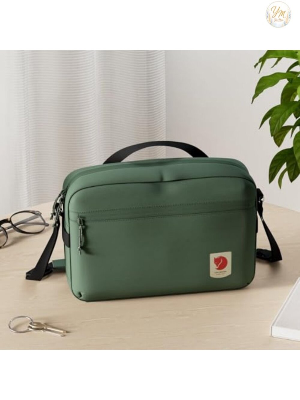 Recycled Polyamide 3L Crossbody Sling Bag with Padded Strap